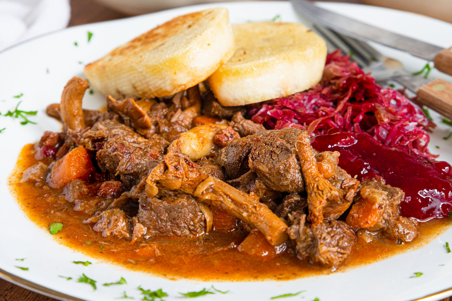 Omas Klassisches Hirschgulasch Rezept Eat De