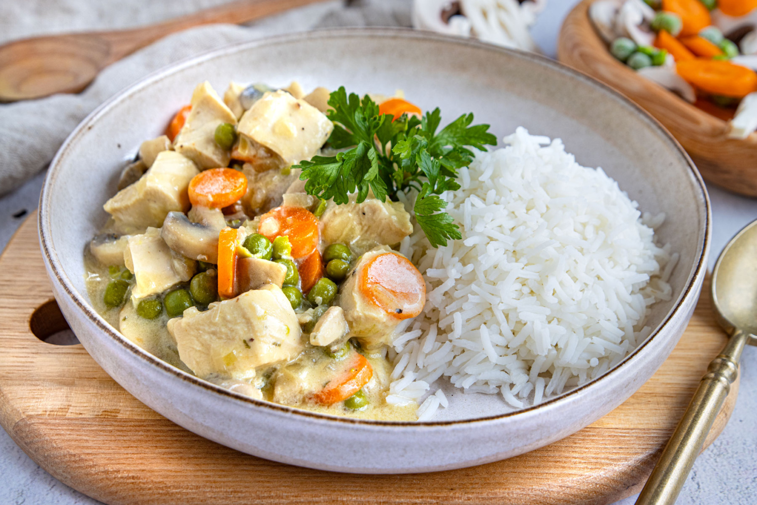 Hühnerfrikassee wie von Mama schnell und einfach Rezept eat de