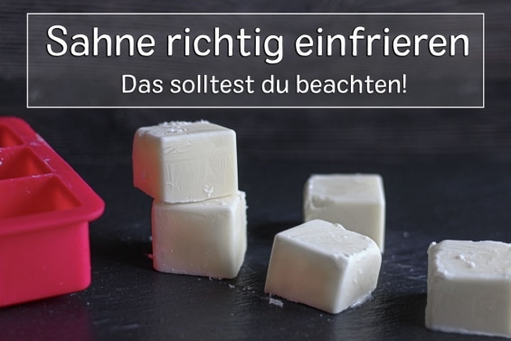Sahne einfrieren