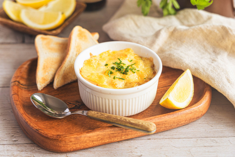 DDR-Würzfleisch mit Huhn selber machen mit Petersilie garniert