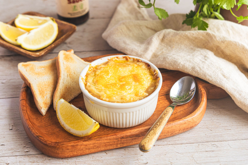 DDR-Würzfleisch mit Huhn servieren