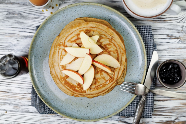 Glutenfreie süße Buchweizenpfannkuchen | Rezept