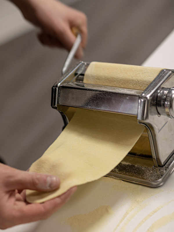 Pasta mit der Nudelmaschine