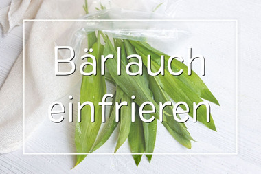 Bärlauch einfrieren