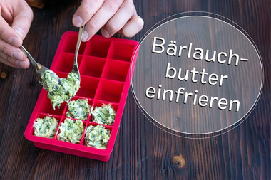 Bärlauchbutter einfrieren