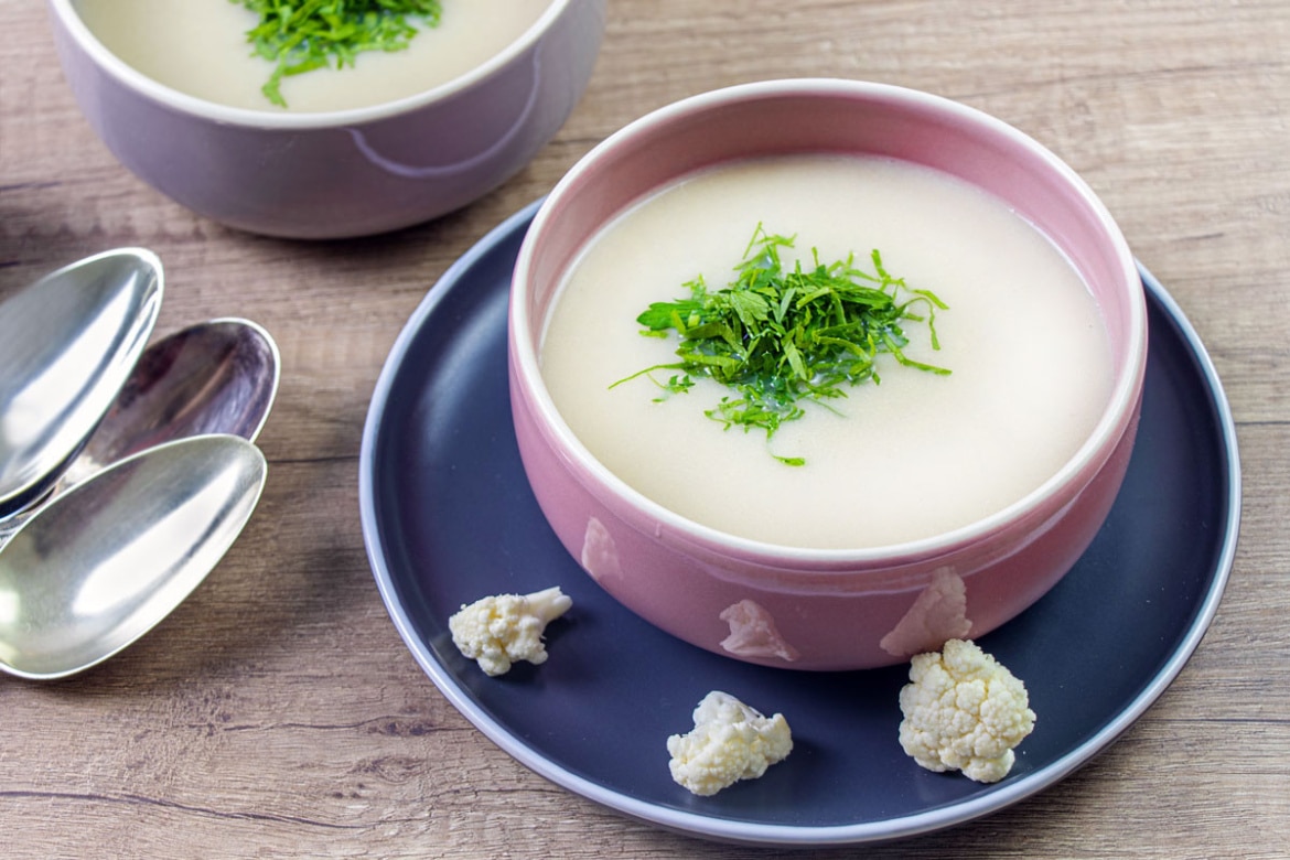 Blumenkohlcremesuppe Low Carb