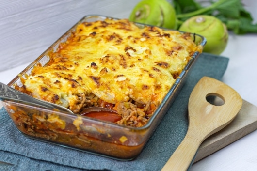 Kohlrabilasagne Low Carb