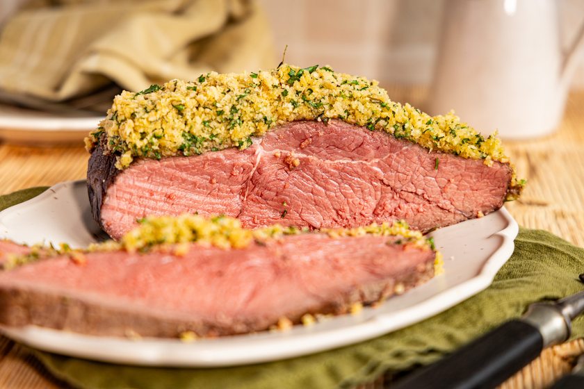 Roastbeef mit Kräutersenfkruste