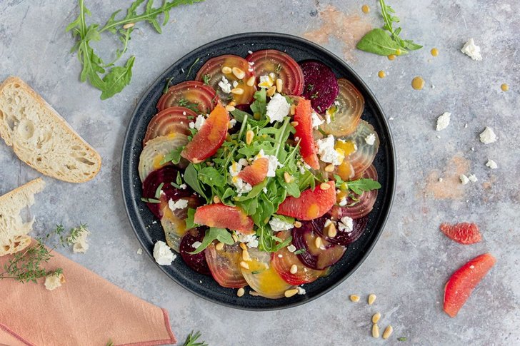 Rote Bete Carpaccio mit Feta