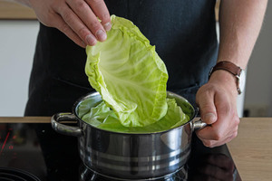 Weißkohl blanchieren