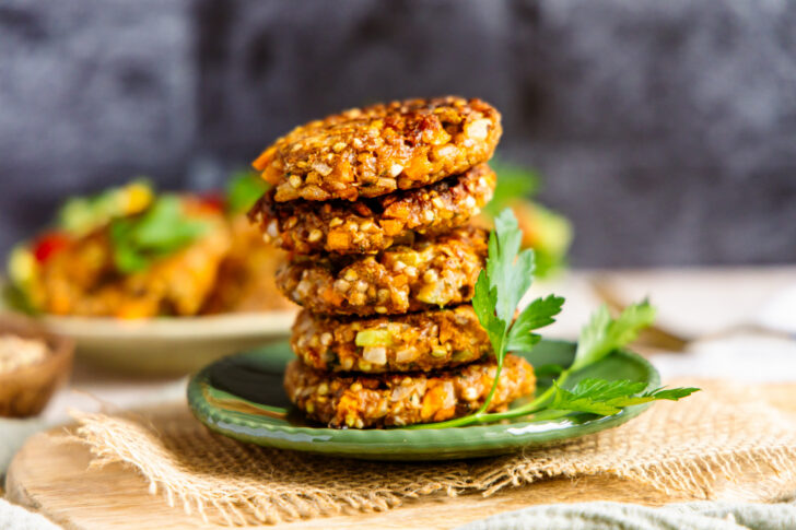 Vegane Buchweizenbratlinge