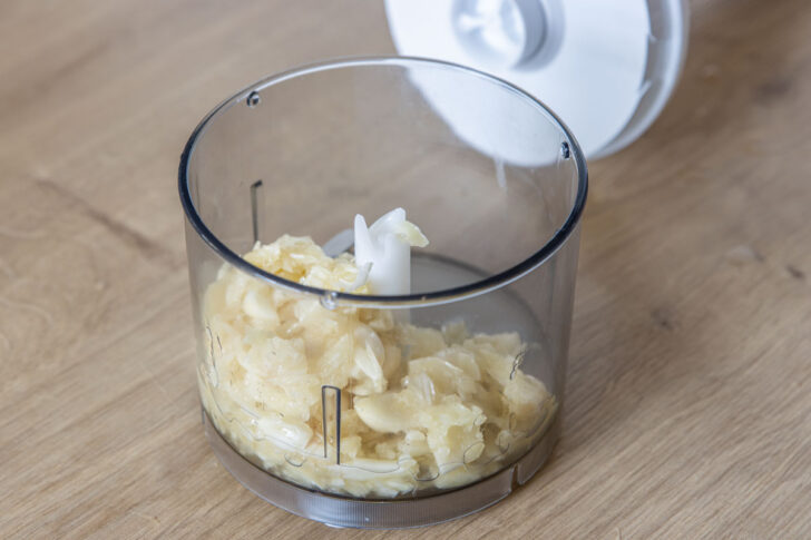 Knoblauch mixen