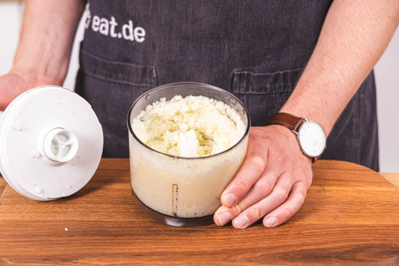 gehäckselter Blumenkohl