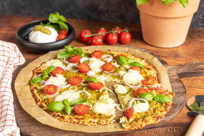 Blumekohlpizza Stück