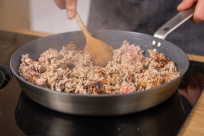 Hackfleisch anbraten