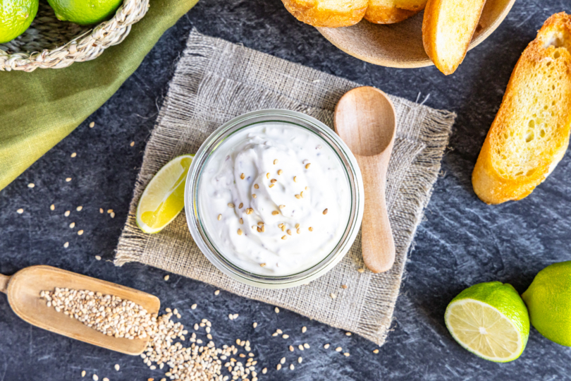 Sesam-Limetten-Quark