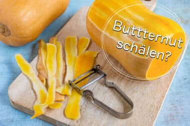 Butternutkürbis schälen