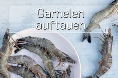Garnelen auftauen