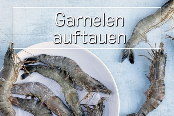 Garnelen auftauen