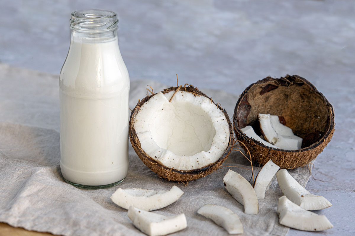 Kokosmilch als Ersatz für süße Sahne
