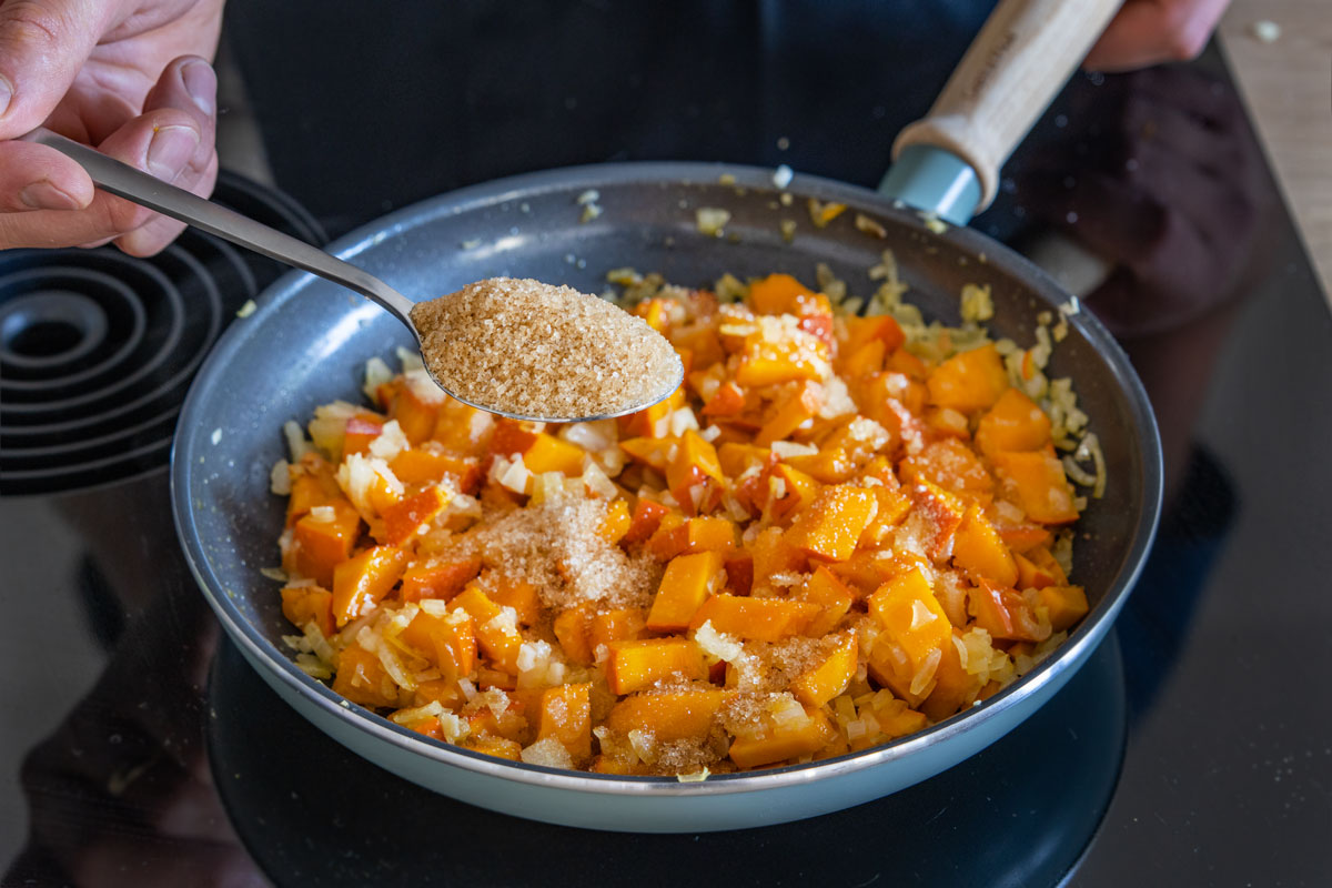 Süß-saures Kürbis-Chutney aus Hokkaido