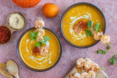 Kürbiscremesuppe mit Kokosmilch