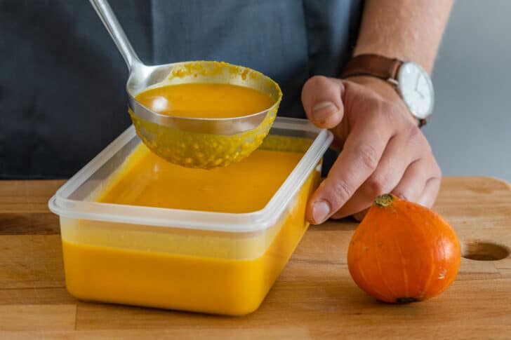 Kürbissuppe einfrieren