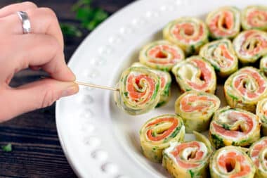 Lachsröllchen