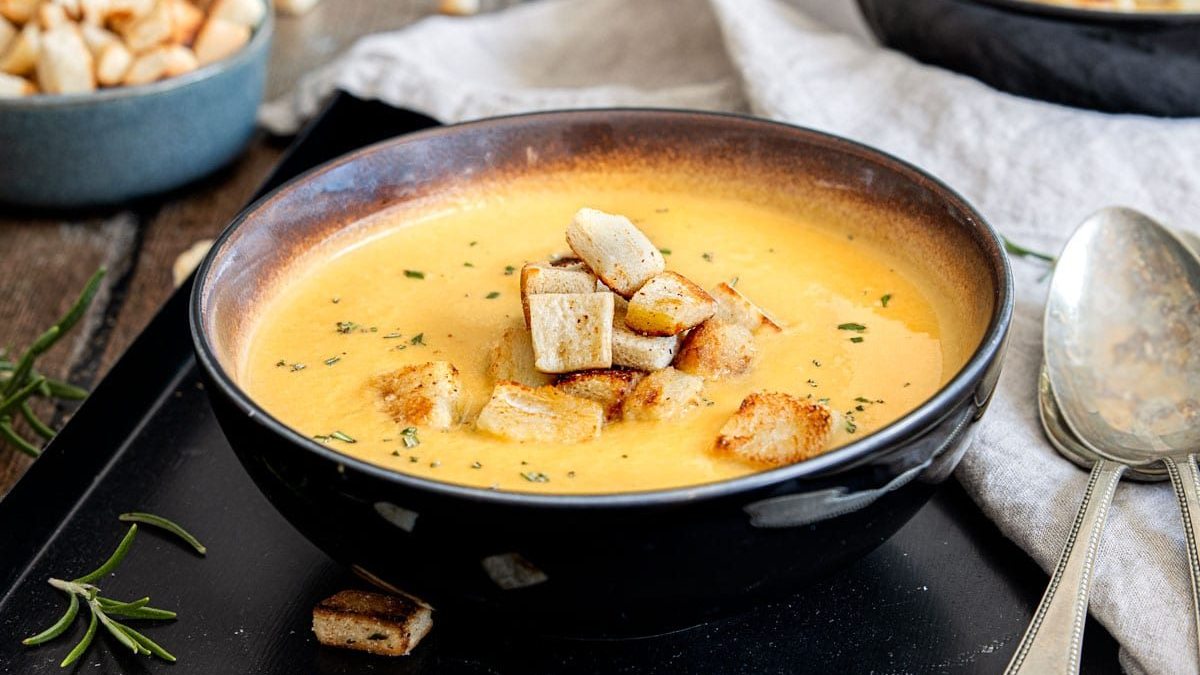 Cremige Süßkartoffelsuppe: einfaches Rezept