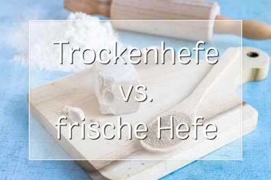 Trockenhefe und frische Hefe