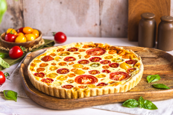 Bunte Tomatentarte