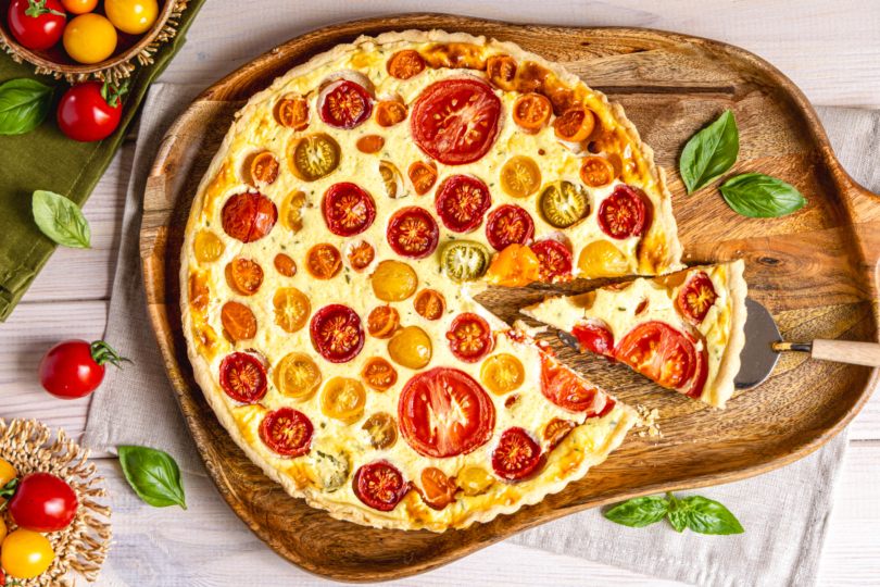 Bunte Tomatentarte