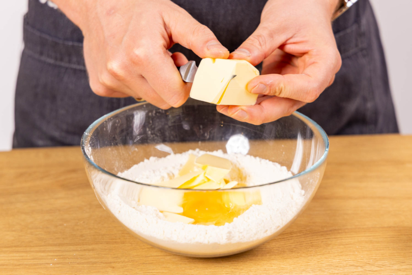 Butter zum mehl schneiden