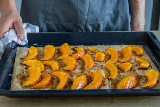 Hokkaidokürbis aus dem Ofen
