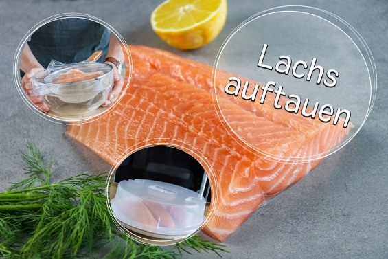 Lachs auftauen