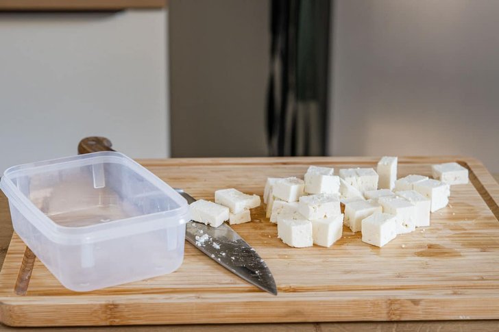Feta gewürfelt einfrieren
