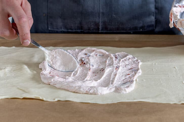 Strudel füllen