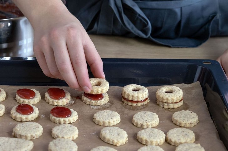 Plätzchen zusammensetzen