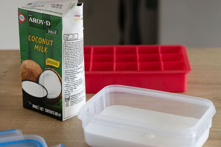 Kokosmilch abfüllen