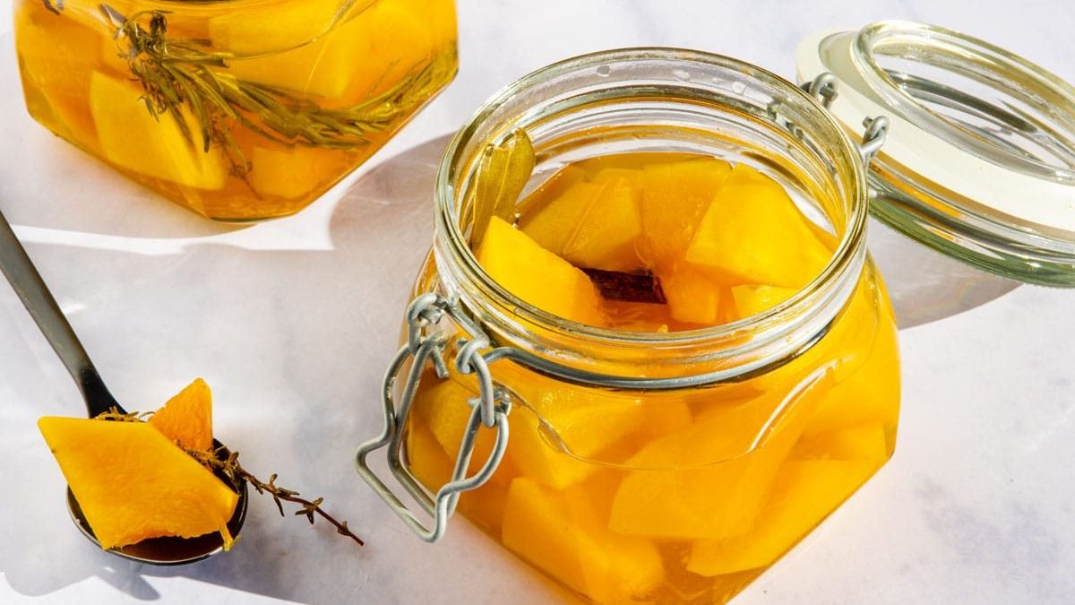 Kürbis süß-sauer einlegen | Rezept