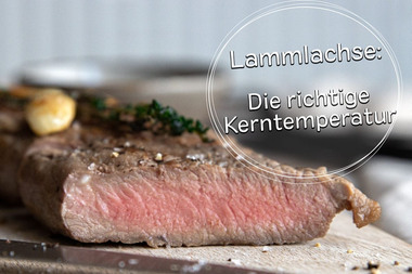 Lammlachse Kerntemperatur