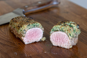 Lammlachse mit Kräuterkruste