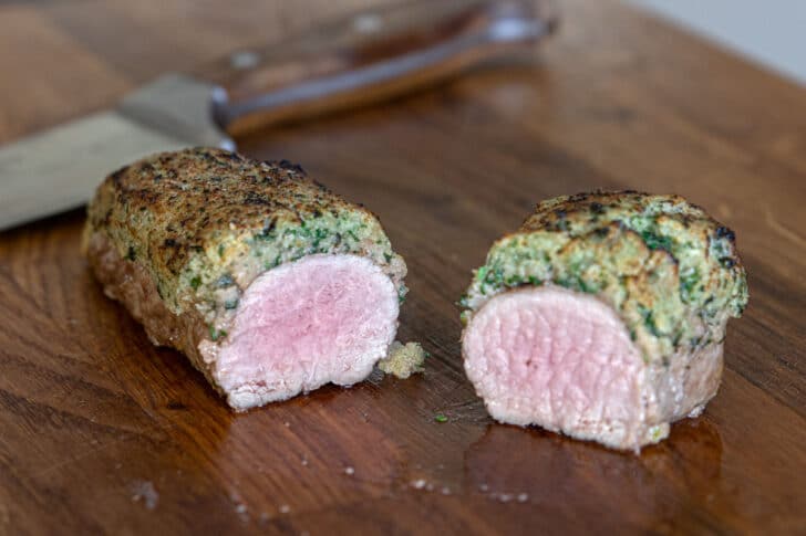 Lammlachse mit Kräuterkruste