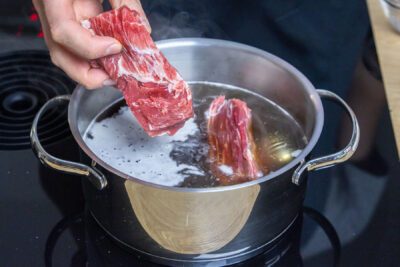 Fleisch kochen