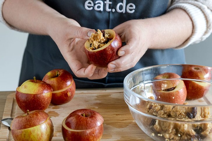 Bratäpfel füllen