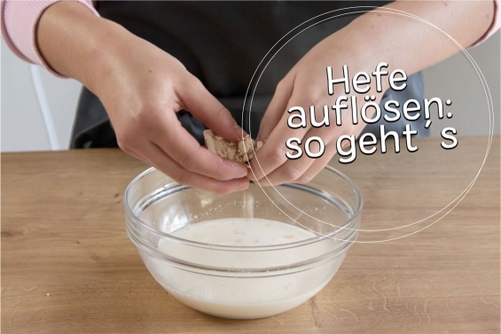 Hefe auflösen