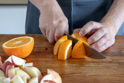 Orange schneiden