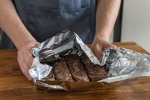 Rehrücken in Alufolie backen