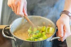 Lauch kochen