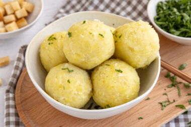 Kartoffelklöße halb und halb
